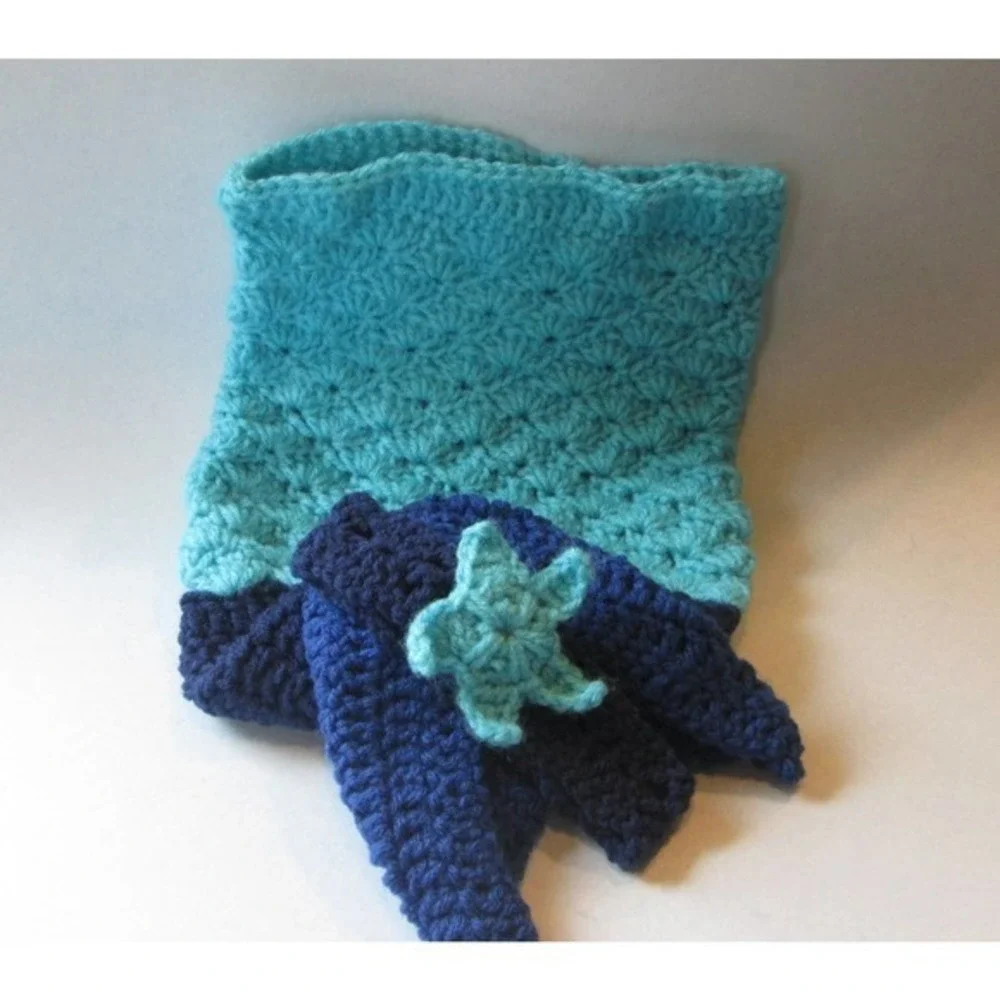 Mermaid Tail - Crochet Tail Blanket For Babies‎